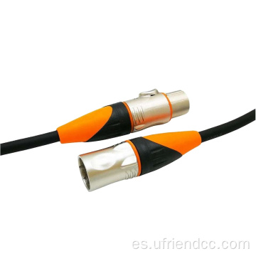 Cable de audio de micrófono impermeable de conector XLR XLR